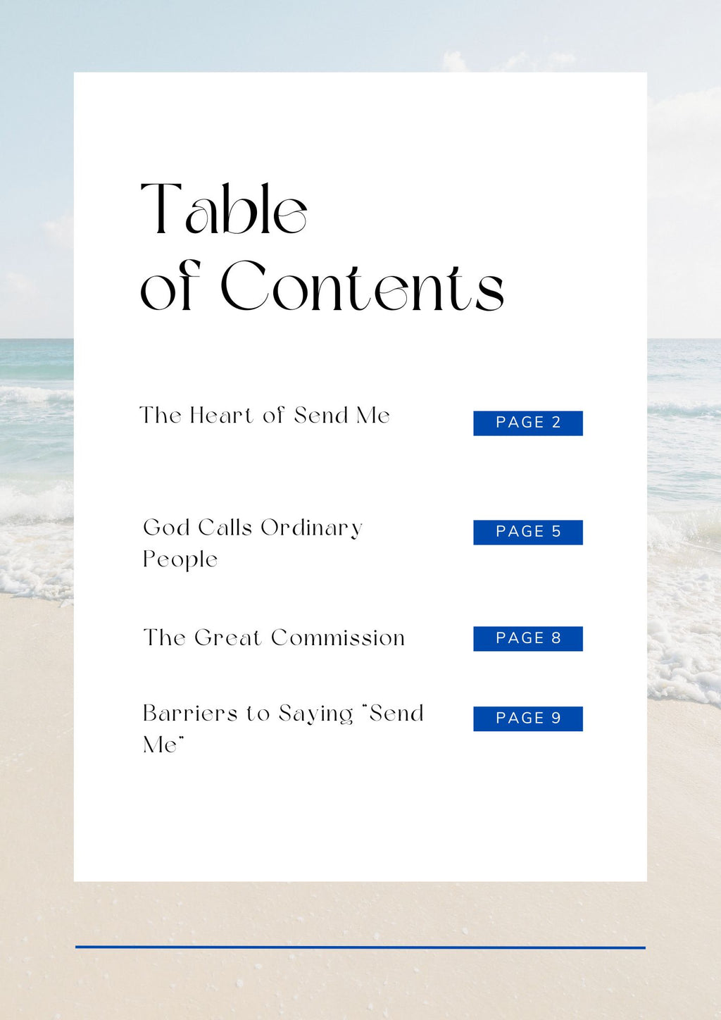 Missions: Here I Am, Send Me – Bible Study
