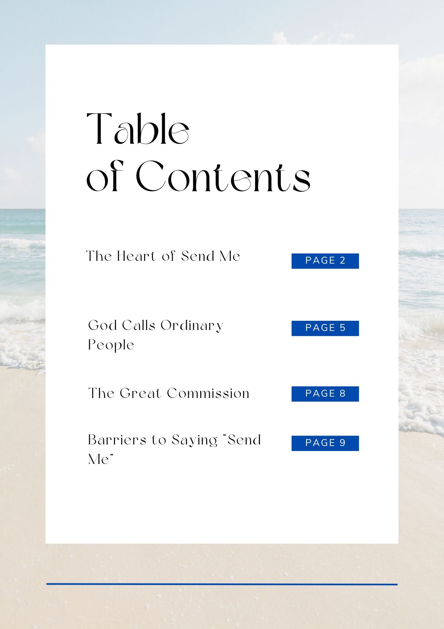 Missions: Here I Am, Send Me – Bible Study