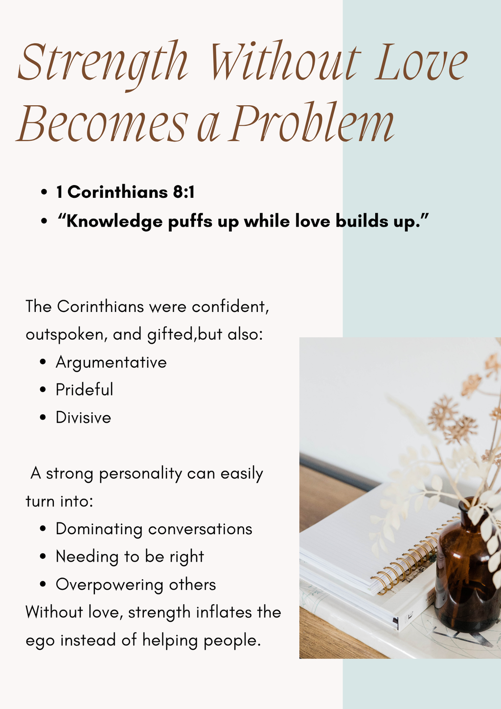 Strong Personality, Loving Heart Bible Study