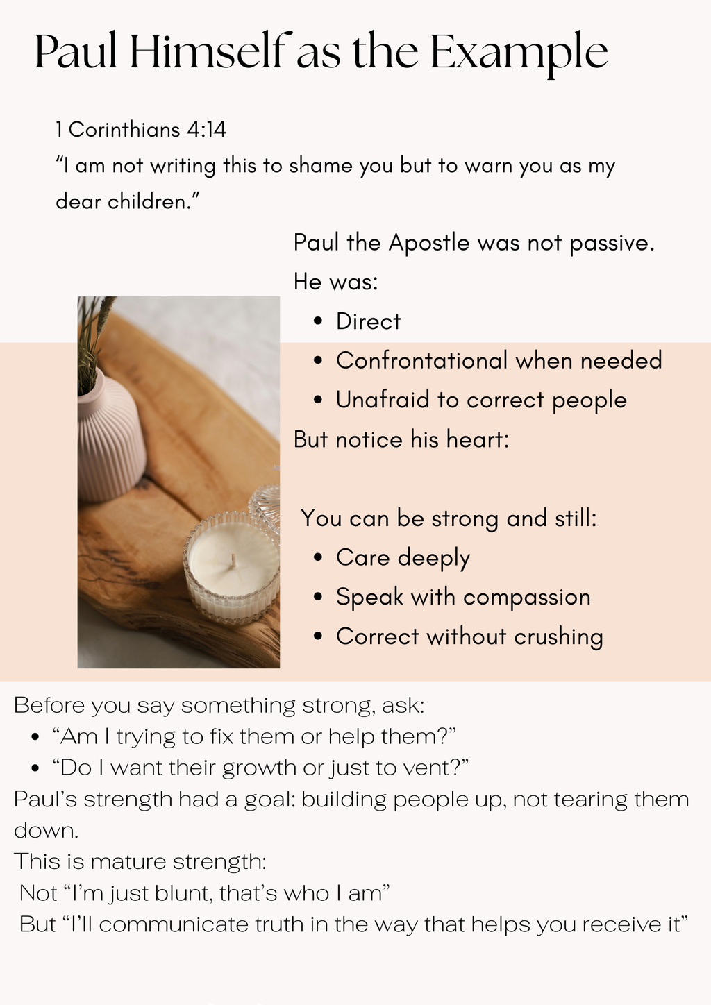 Strong Personality, Loving Heart Bible Study