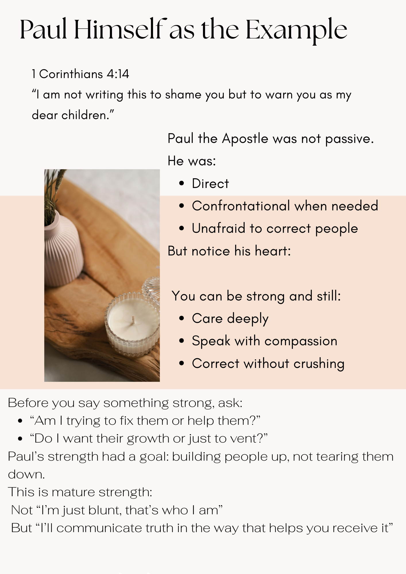 Strong Personality, Loving Heart Bible Study